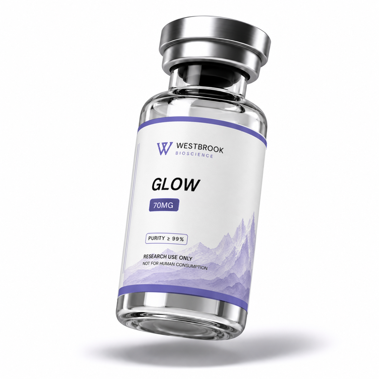 Westbrook Bioscience GLOW 70 mg label