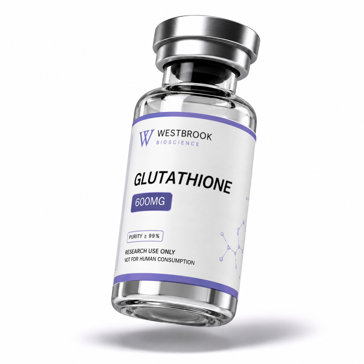 Westbrook Bioscience Glutathione 600 mg label